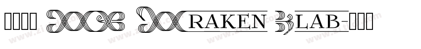 英文字體 FR Kraken Slab字体转换